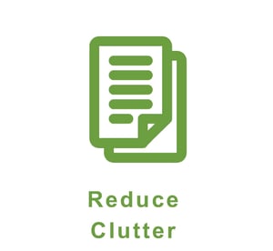 reduce clutter icon